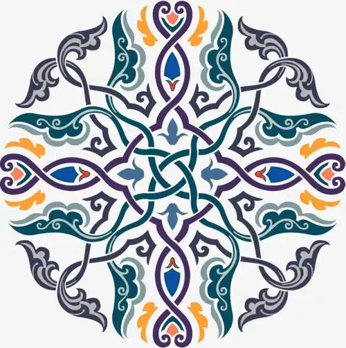 对称装饰现代图案【高清装饰元素png素材】-90设计