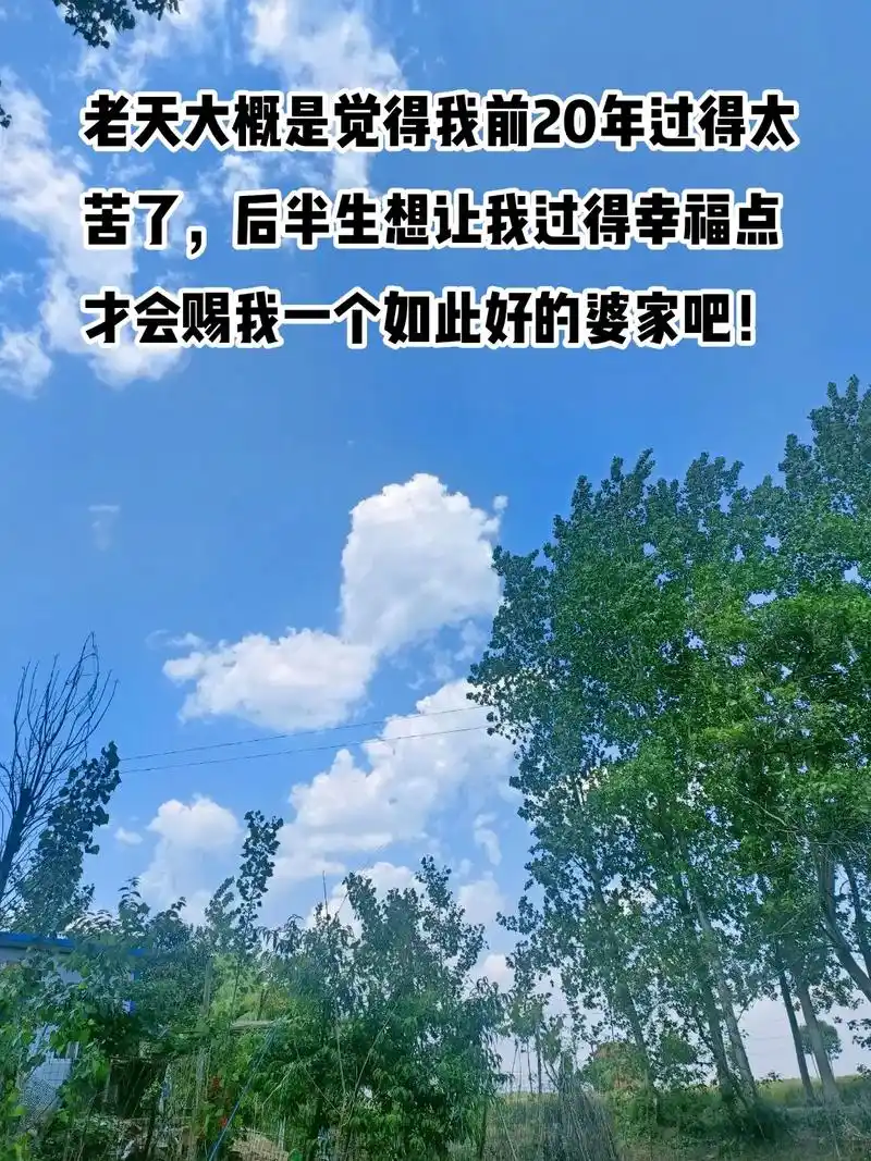 老天爷大概是觉得我前20年过得太苦了,想让我的后半生过得幸福 - 抖音