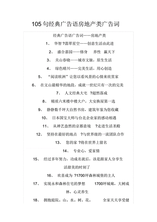 105句经典广告语房地产类广告词.pdf 8页