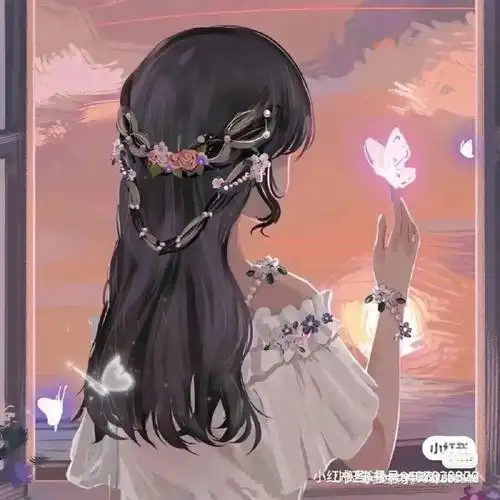 闺蜜头像一粉一紫