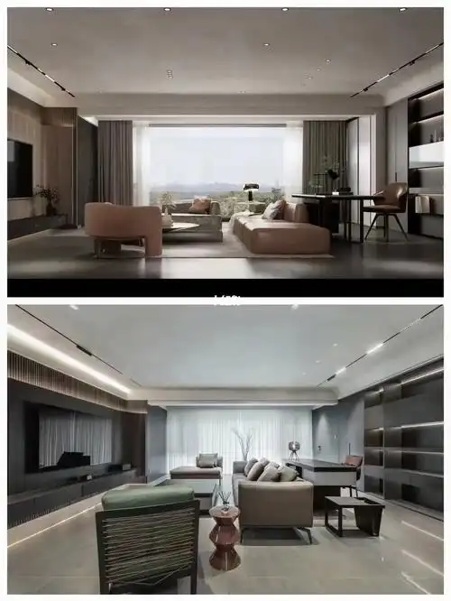 装修效果图与实景对比