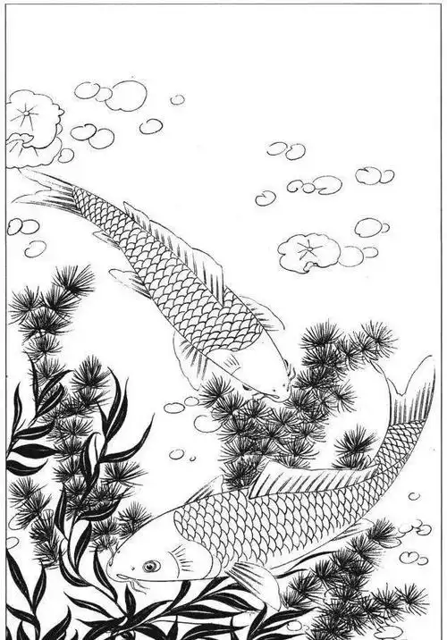 书画联盟丨白描鱼虫