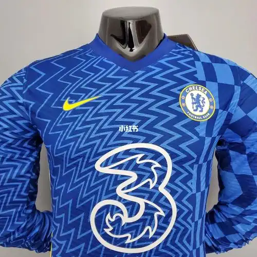 21 / 22切尔西主场长袖球员版更衣室球衣