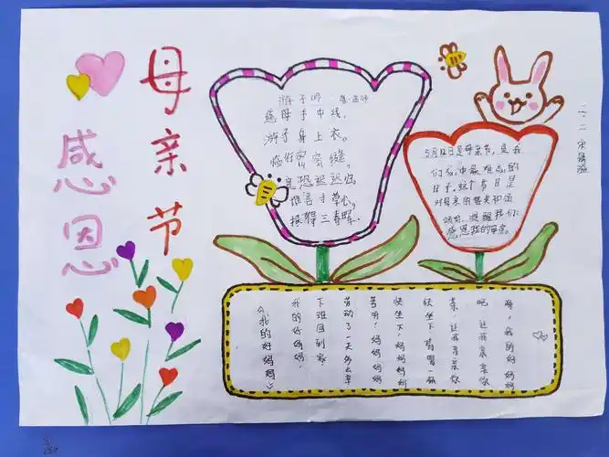 2017级2班母亲节手抄报展示