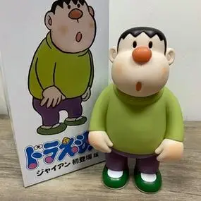 哆啦a梦手办叮当机器猫动漫人物技安初登场q版萌呆绿衣服胖虎模型