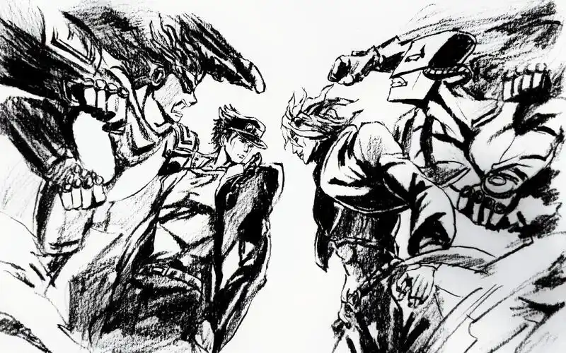 【速写】jojo的奇妙冒险 空条承太郎 迪奥