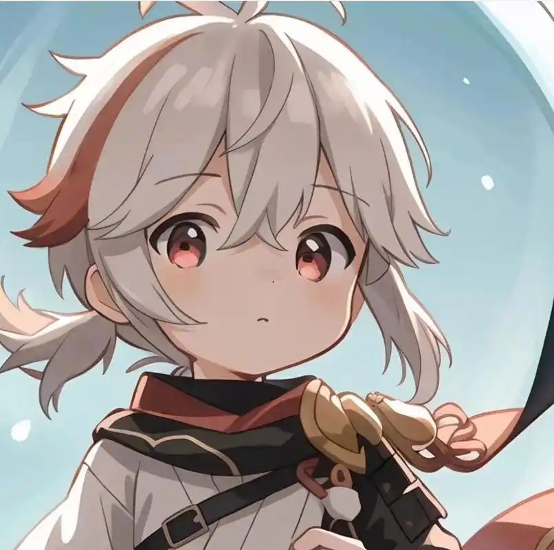 原神枫原万叶头像壁纸』万叶q版可爱头像』