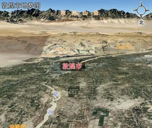 为何河西四郡那么重要看武威张掖酒泉敦煌地形图