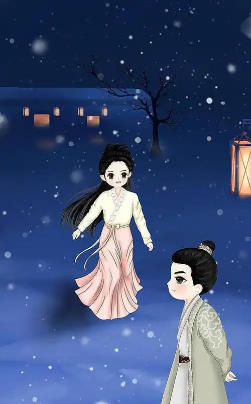 当锦衣之下中的任嘉伦谭松韵变成小漫画真的好卡哇伊笑了