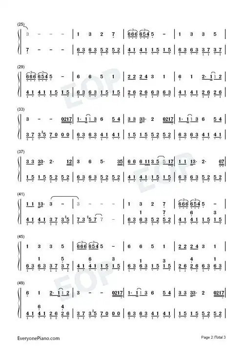 和光同尘钢琴简谱-周深演唱-看谱啦