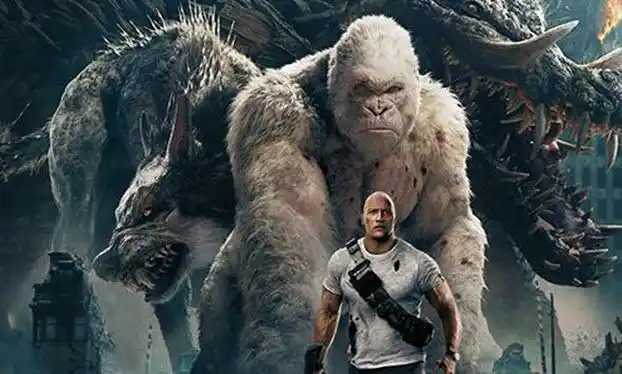rampage tops weekend box office