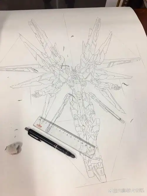 自由高达马克笔手绘来袭!9678