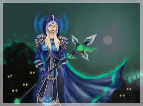 新人无畏新买了板子涂鸦一张血精灵牧师