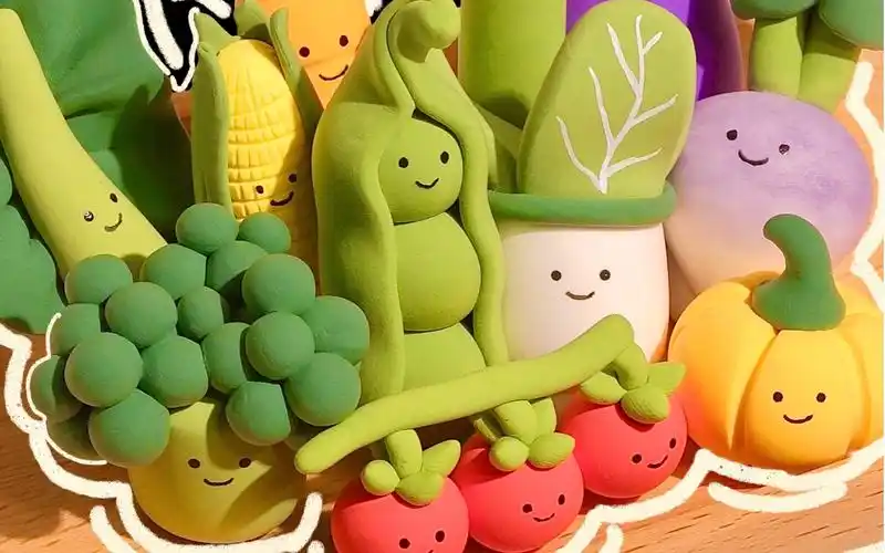 来做粘土蔬菜崽崽啦
