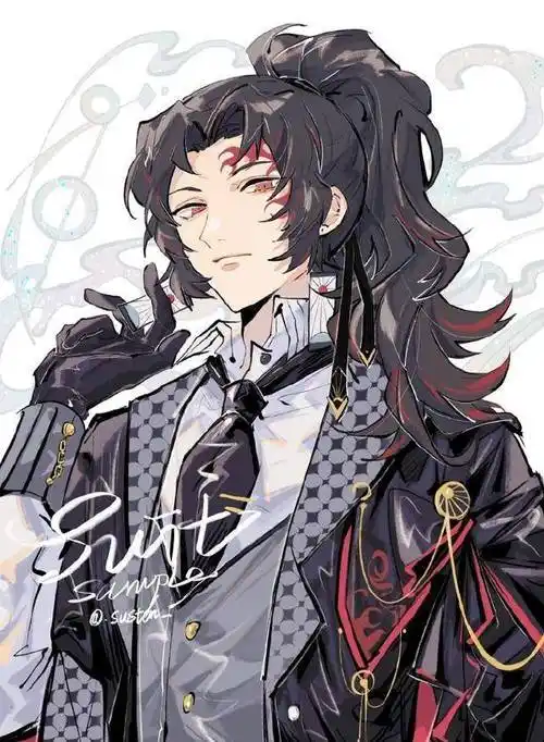 《鬼灭之刃》男士西装装扮,善逸帅上新高度,富冈义勇有点甜_伊之助