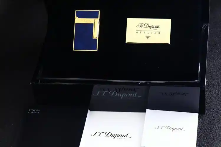 dupont都彭1953纪念款蓝色晕染中国漆!神秘高贵优雅的代名词!