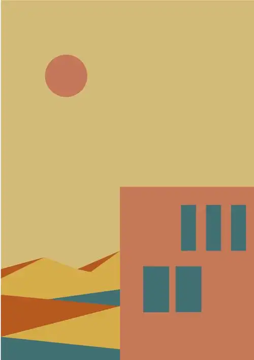 扁平风插画风景装饰