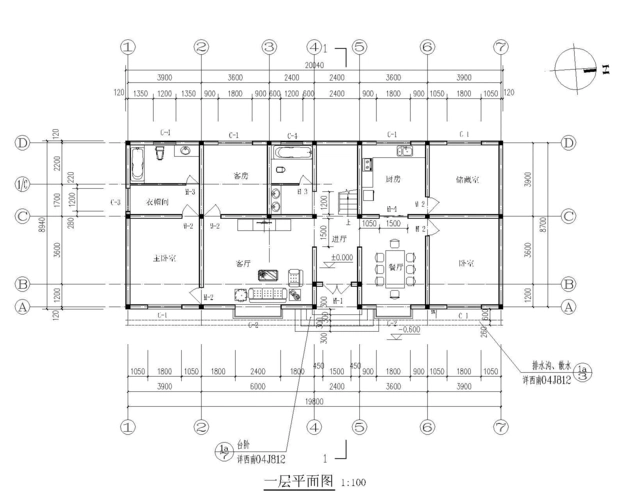 如何绘制建筑底层平面图