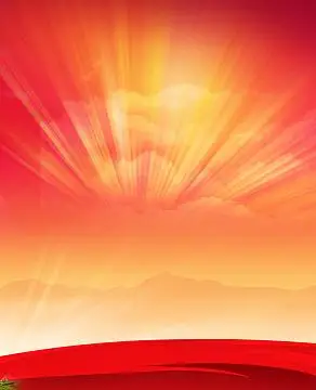 红色发散大气背景素材
