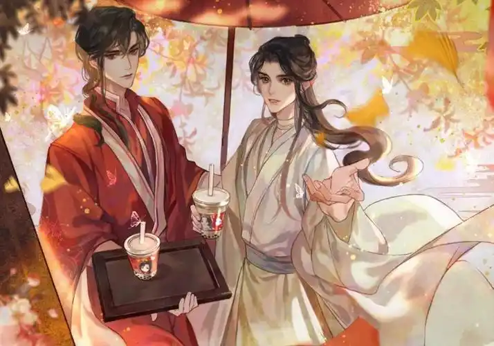 肯德基天官赐福肯德基同人图花怜一起吃甜筒也甜到了粉丝的心中