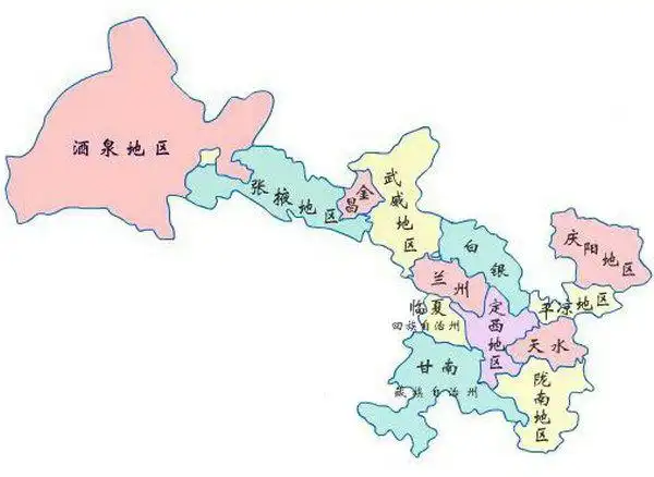 甘肃地图