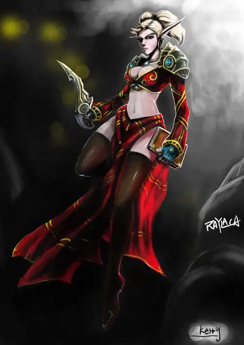 黑丝萌娘血精灵牧师(2)