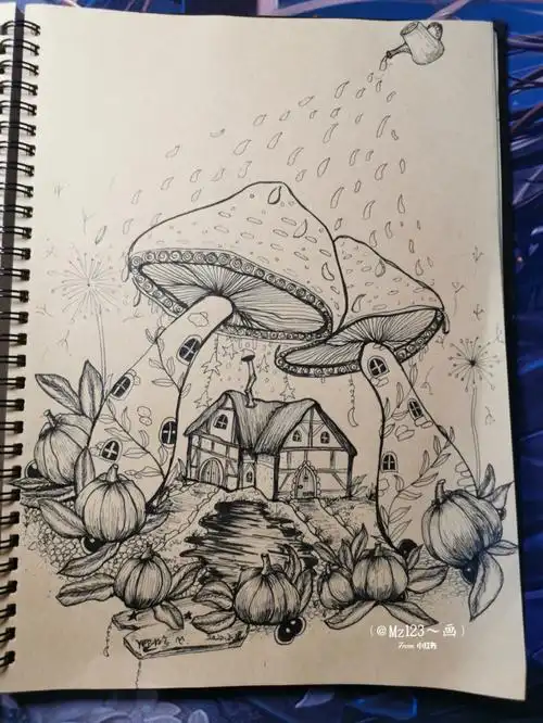 黑白装饰绘画21