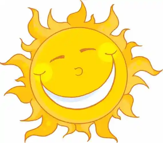 happy sun clipart #2236487