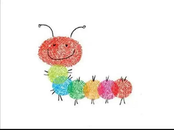 趣味手指画~~格丽彩贝幼儿园中班