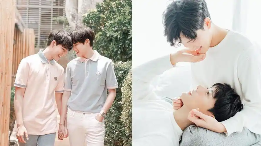 泰国男男cp「爱情故事」疗愈百万网友,高颜值萌照连发,每一张都是真爱