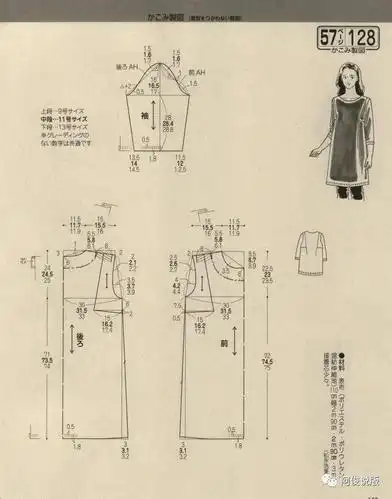连衣裙裁剪图(1)