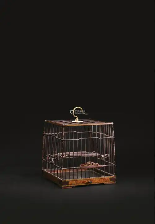 清代紫檀鸟笼