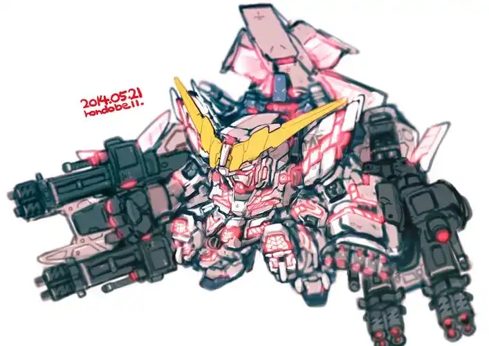 sd pix#03 独角兽高达ndm插画图片壁纸