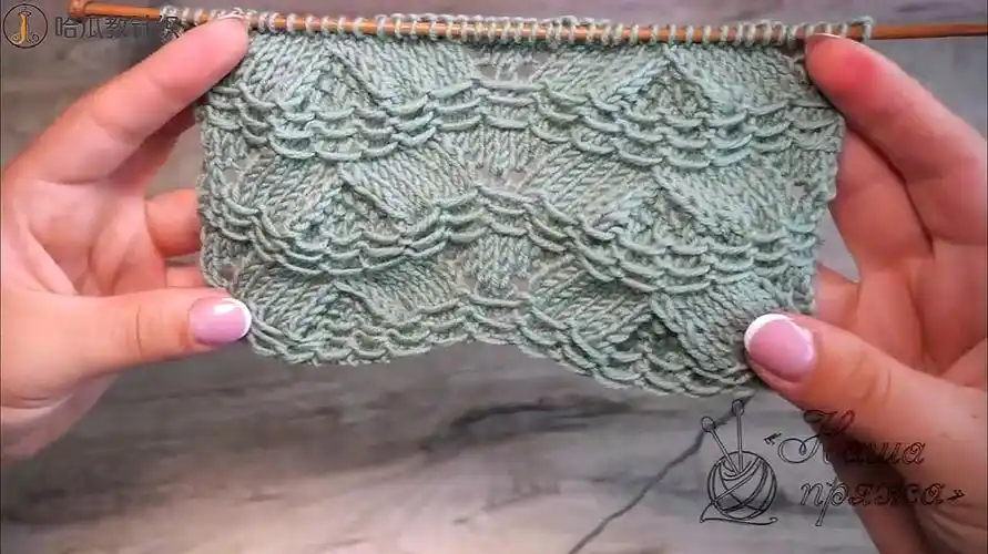 棒针编织漂亮的波浪纹样式,简单易学,织裙摆再好不过