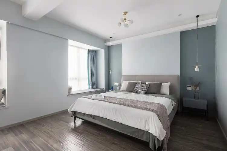 灰蓝色调温润木质打造生活的柔和感