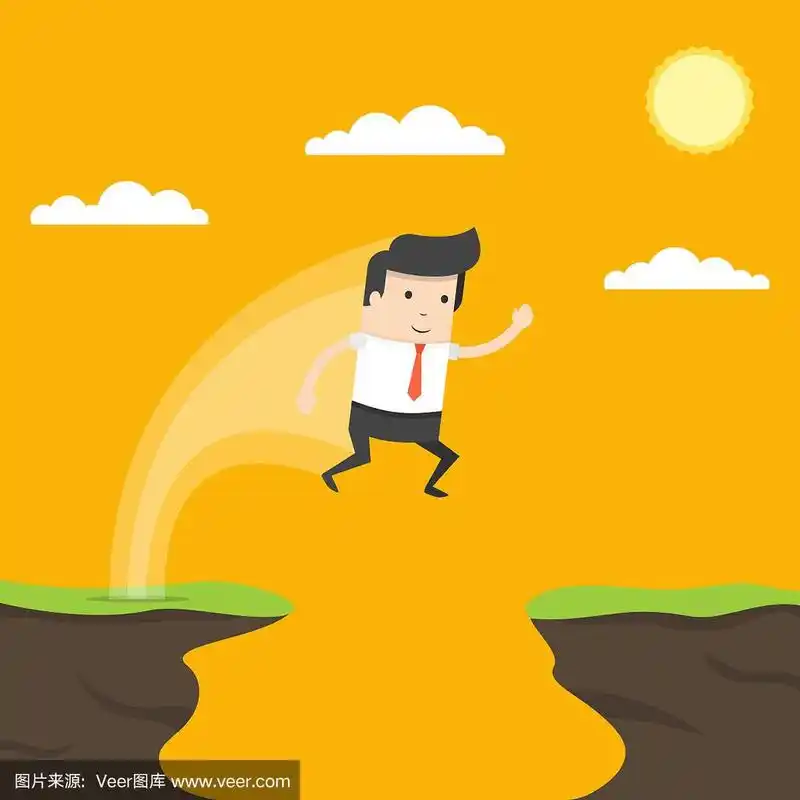 商业成功,挑战,风险,勇气的象征.平的卡通风格.矢量插图.