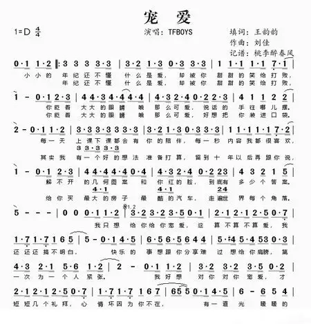 宠爱tfboys葫芦丝降b调歌