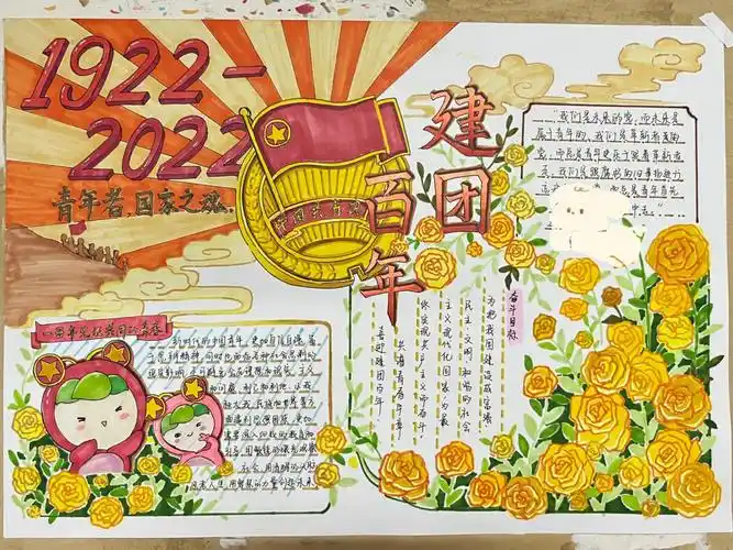 是谁大学了还要做共青团100周年的手抄报