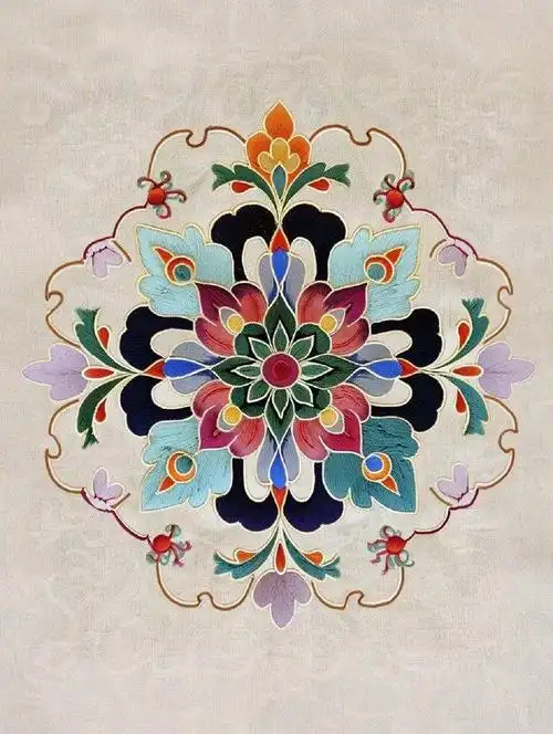 繁华精美的敦煌花纹很有艺术感