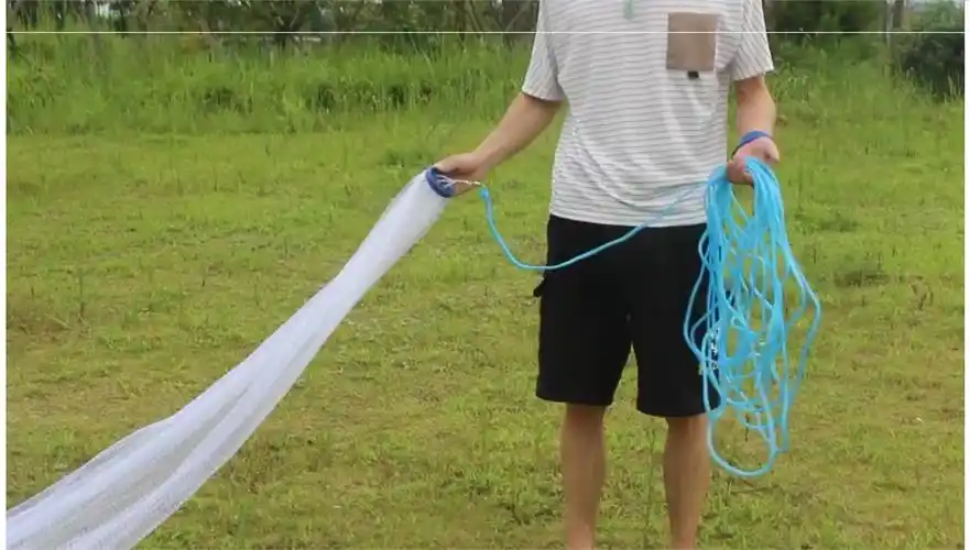 撒网大飞盘式圆盘撒手抛网渔网捕鱼易抛网鱼网鱼网