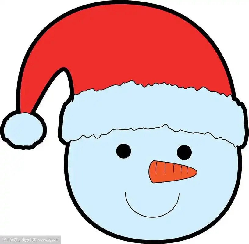 可爱的雪人头像人物图标