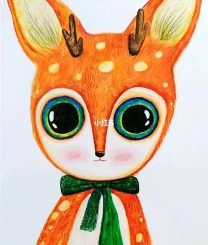 狐狸简笔画橙色