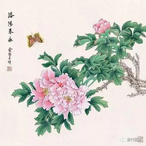 工笔花鸟画巨匠俞致贞_作品