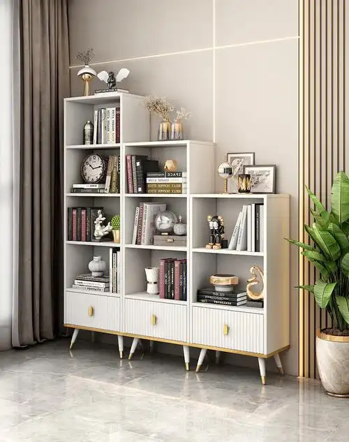 轻奢家用书柜现代简约小户型书架置物架落地
