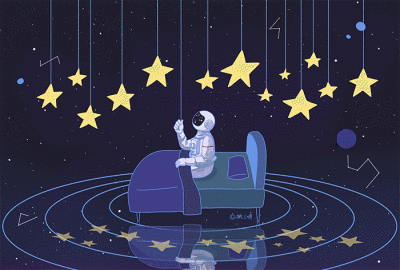 旋转太空人动态壁纸