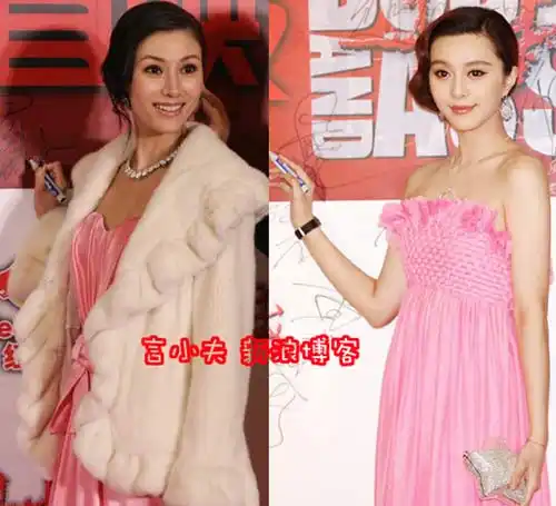 李嘉欣范冰冰撞色谁才是最美的红粉佳人图