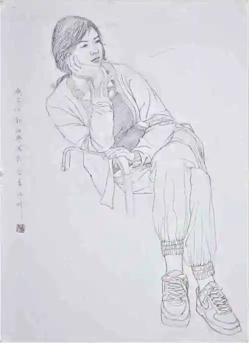 "线性的高度——中国人物画白描与写意课题研修班"第一阶段结课作品选