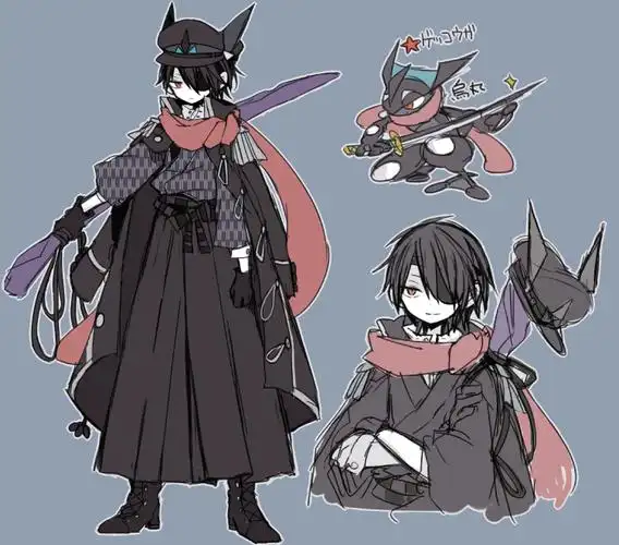 口袋妖怪,精灵宝可梦,拟人,宠物小精灵,神奇宝贝甲贺忍蛙/ゲッコウガ