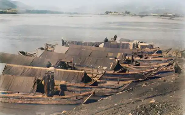 老照片1925年的吉林白山白山黑水之间纯美天然的浑江城