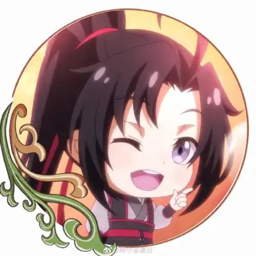 动画超话#国漫点评团##魔道祖师#自截自调可爱魏无羡&蓝忘机的q版头像